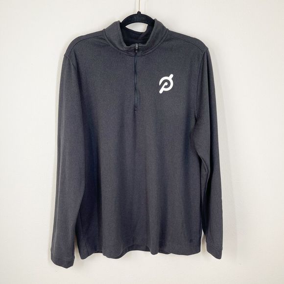 Rhone Peloton Commuter 1/4 Zip Mens Size XL Sweater Pullover Black Gray - Picture 1 of 10